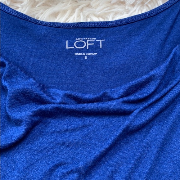 Loft Drape Neck Tank 💗 Royal Blue - Picture 8 of 11
